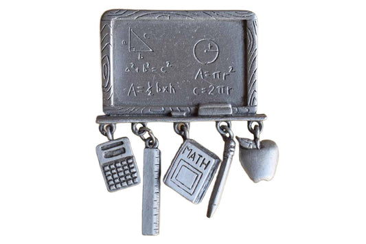 Jonette Jewelry (Rhode Island, USA) Math Blackboard Brooch