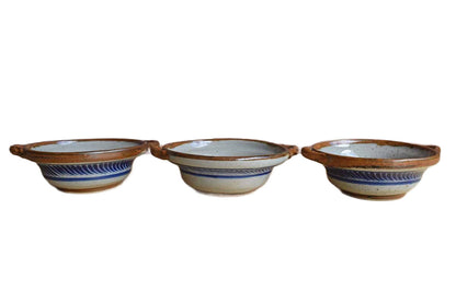 Xochiquetzal (Mexico) Three Mexican Stoneware Bowls