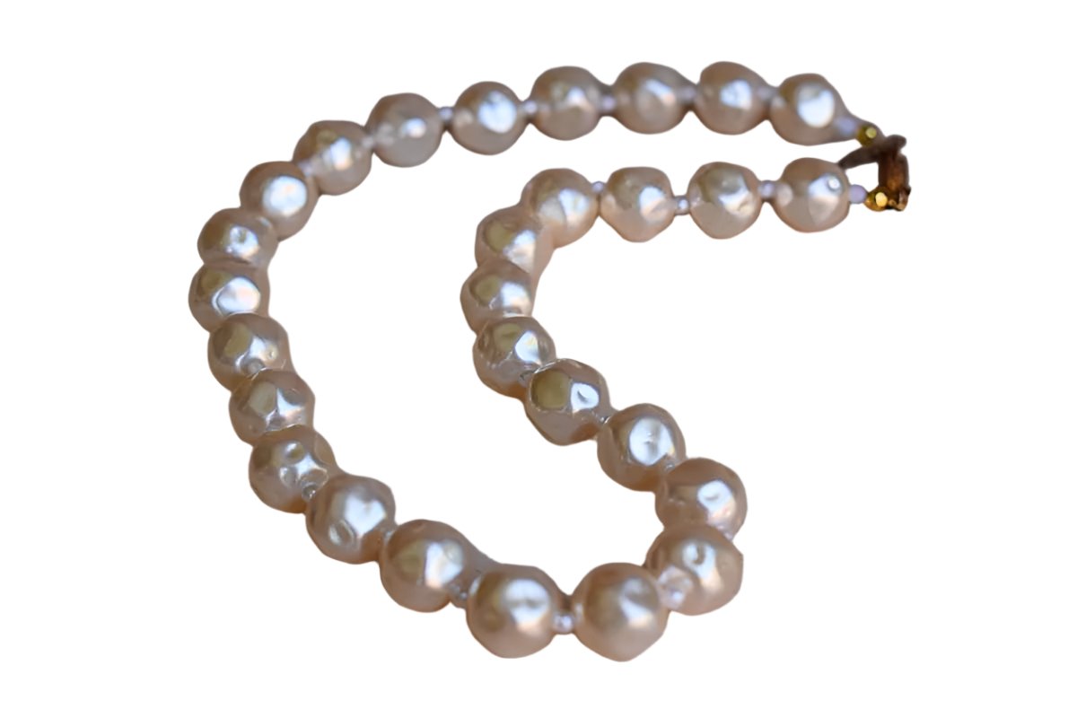 Miriam Haskell (New York, USA) Plastic Pearl Choker Necklace