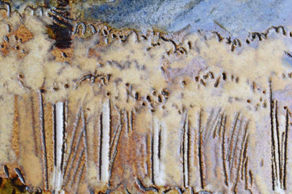 Handmade Ceramic Plate Depicting Mt. Sir Donald by Trudy Golley