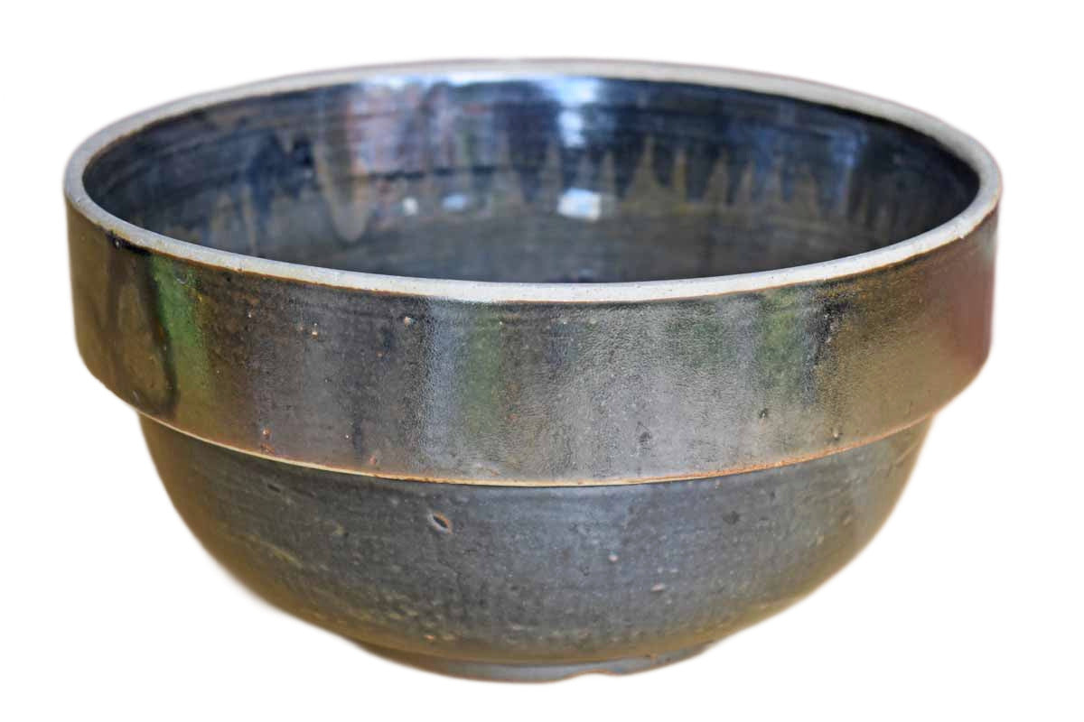 Big Old Blackish-Brown Ceramic Multi-Purpose Bowl