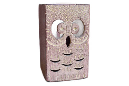 Ceramic Owl Candle Holder