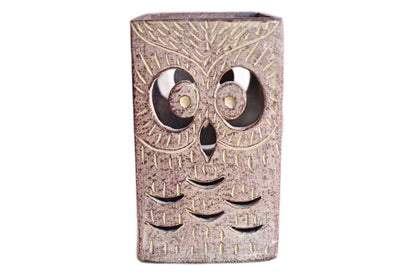 Ceramic Owl Candle Holder