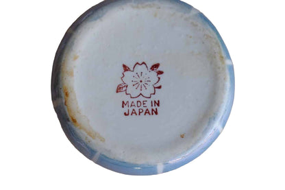 Small Porcelain Lusterware Salt Cellars Made in Japan, A Pair