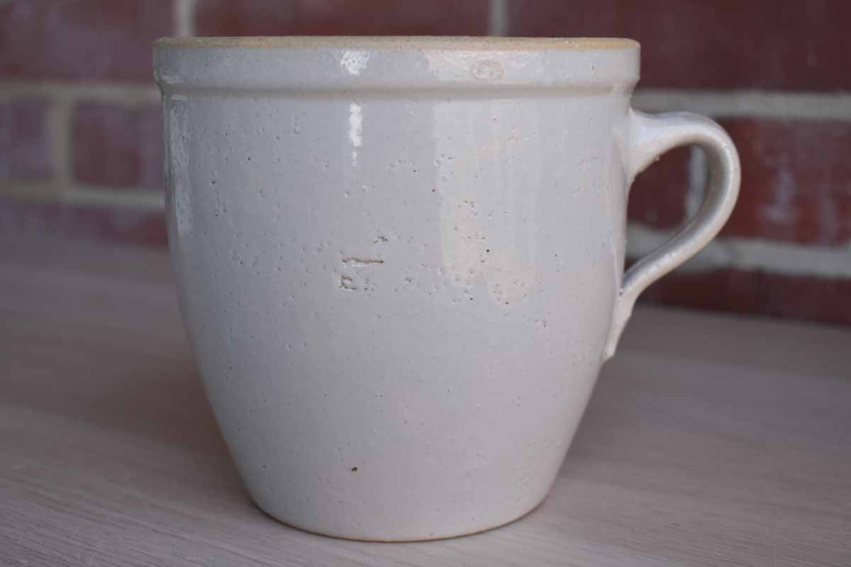 Old Simple Handled Salt Glazed Container
