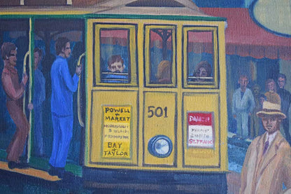 Original Painting of a San Francisco Street Scene (PICKUP ONLY)