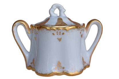 Porcelain Sugar Bowl Blank Hand Painted by Martha Green