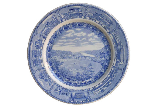 Shenango China (Pennsylvania, USA) Ceramic Harpers Ferry Railroad Plate