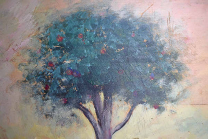 Unique Apple Tree Hand Painted on an Old Cutting Board (PICKUP ONLY)