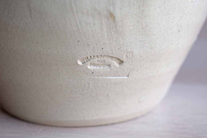 Williamsburg Pottery (Virginia, USA) Salt Glazed Pitcher with Blue Leaves