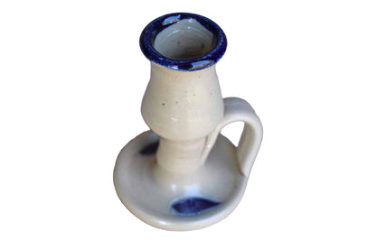 Williamsburg Pottery (Virginia, USA) Simple Little Salt Glazed Stoneware Chamberstick